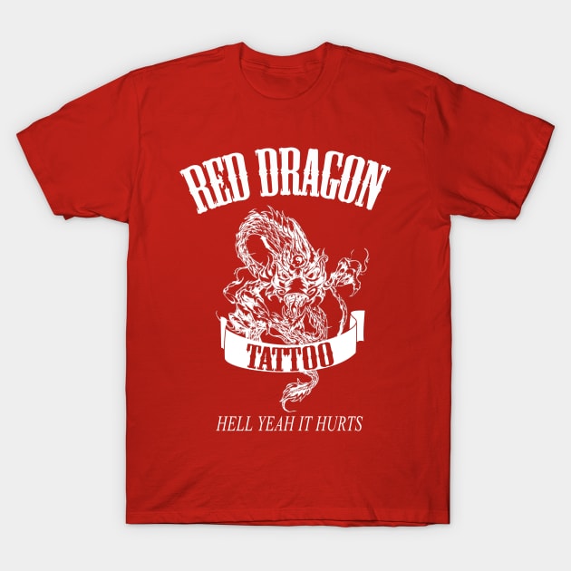 Red Dragon Tattoo T-Shirt by ShawnaMac